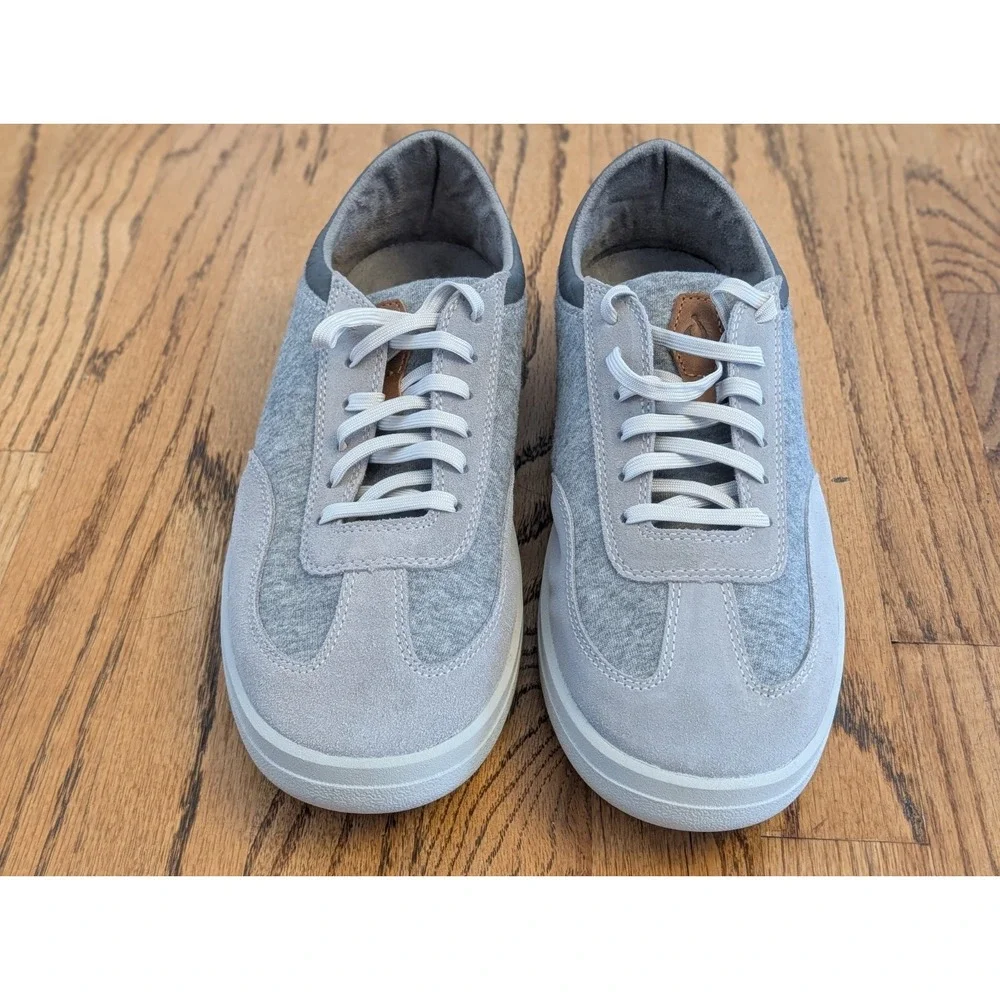 OluKai Puliki Men's Lace-Up Sneakers Sz 11 Grey/Light Grey New without Tags